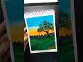 Easy Acrylic Landscape Painting Tutorial 🌅🎨#art #acrylicscenery #shortvideo #viralshort #drawing