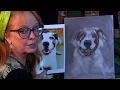Art Instruction Painting a White Dog