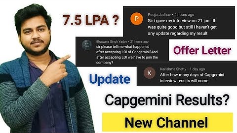 Capgemini All Doubts Cleared in One Video | Selection or Rejection Mail | Interview Result |