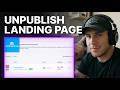 How To Unpublish GetResponse Landing Page (2026) | Landing Page Settings