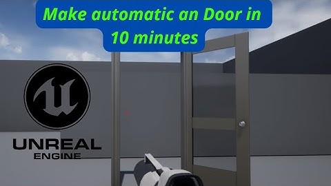 How to make an automatic door in Unreal Engine 4 by blueprints | Unreal Engine tutorials