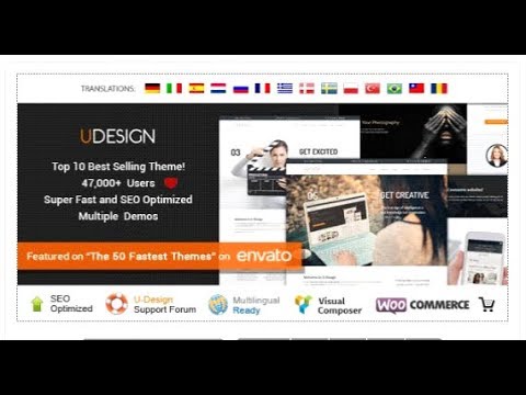 uDesign - Responsive WordPress Theme | Themeforest Templates - YouTube