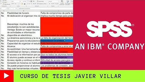 Preguntas de Respuestas Abiertas y codificación con SPSS encuestas para la tesis