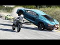 Kawasaki Ninja H2R Supercharged vs Hypercars Lamborghini, Bugatti, Koenigsegg, Ferrari, at Old SPA
