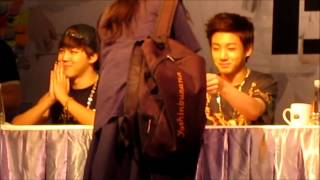 [fancam] 131129 방탄소년단 (Bangtan/BTS) Fansign 정국&지민 @MBK BKK,Thailand
