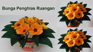 Cara Membuat Hiasan Bunga yang Cantik dari Kain Flanel || Easy Room Decor Tutorial