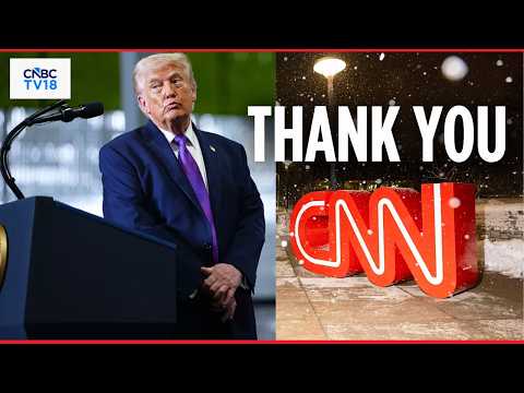 RARE MOMENT: 'Thank You, CNN': President Trump Thanks CNN For Showing Good Polling Numbers | N18G