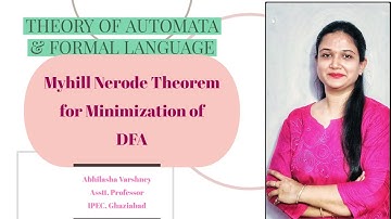 Minimisation of DFA | Myhill Nerode Theorem | Automata
