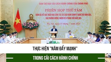 Thực hiện "năm đẩy mạnh" trong cải cách hành chính