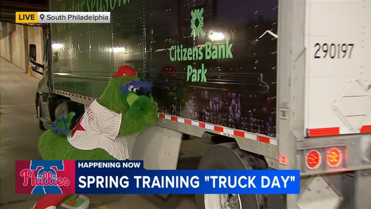 Phillies equipment truck heads south to Clearwater for Spring Training