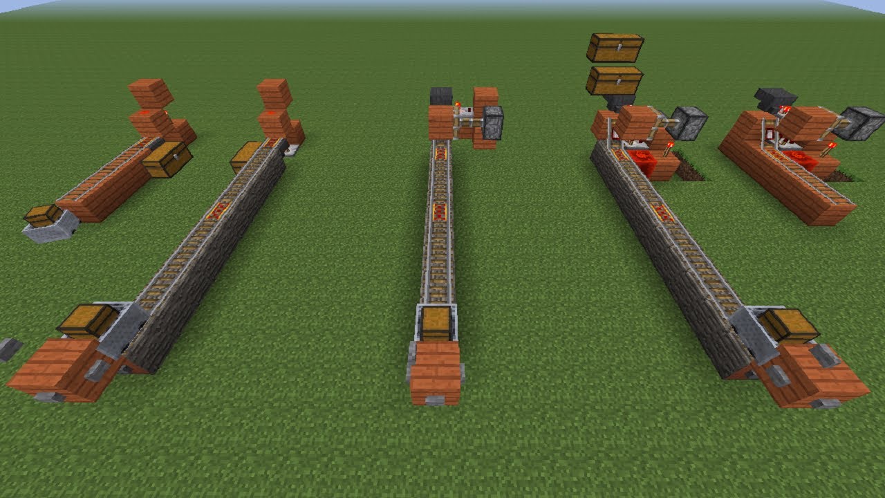 Tutorial - Estacion de Carga y Descarga con Minecarts - YouTube