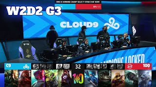 C9 vs 100 | Week 2 Day 2 S12 LCS Summer 2022 | Cloud 9 vs 100 Thieves W2D2 Full Game