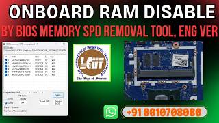 BIOS SPD Removal Tool for Onboard RAM Disable | Laptop Repairing Course