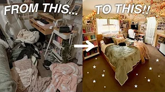 CLEAN MY BEDROOM WITH ME 🧼🧹|| room cleaning motivation! satisfying! aesthetic!