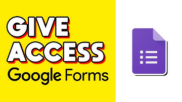 How to Give Access to Google Form! (Quick & Easy)