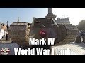 First World War Tank Mark IV Walkaround at Trafalgar Square, London - Tank 100