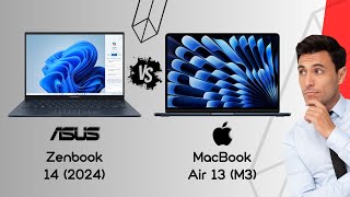 Asus Zenbook 14 (2024) vs MacBook Air 13 (2024) - spec review & comparison