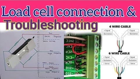 Load cell connection & troubleshooting| how to check load cell | connection of load cell