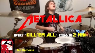 Every "Kill 'em All" song in 2 min! (Arnauheca on Drums)