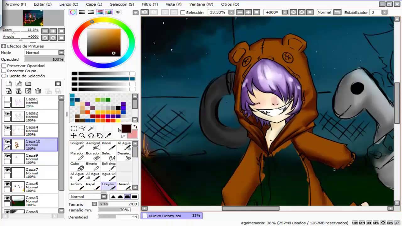 Speed Paint | Kyz y Zachaire | Among the sleep