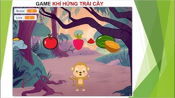 Game Khỉ hứng trái cây trên Scratch