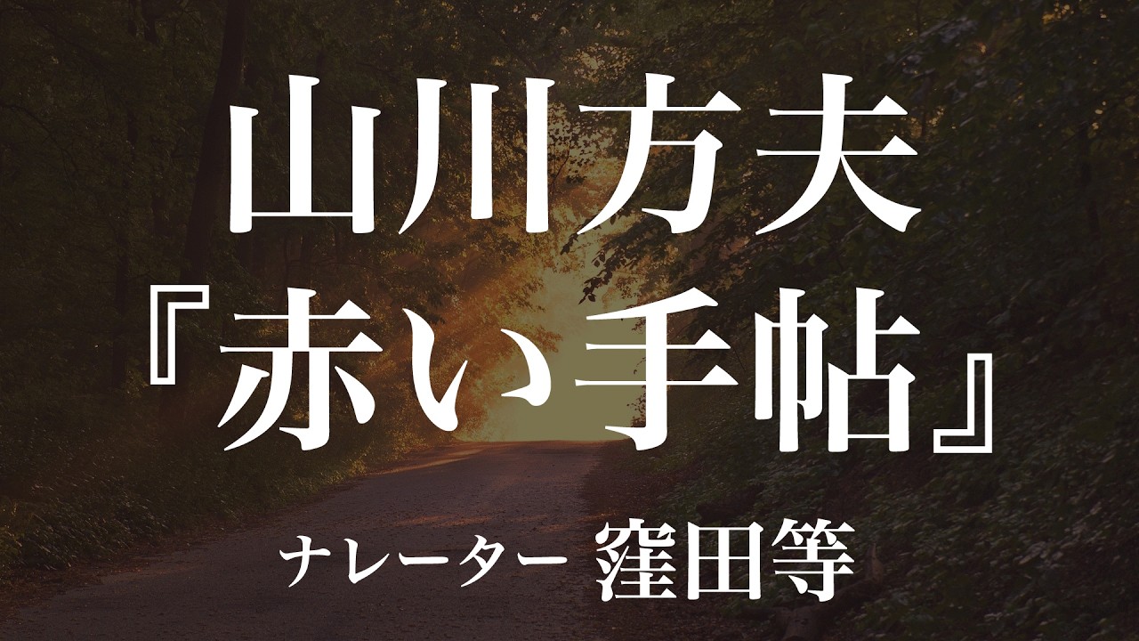 『赤い手帖』作:山川方夫 朗読:窪田等 作業用BGMや睡眠導入 おやすみ前 教養にも 本好き 青空文庫