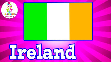 COUNTRY FLAGS for KIDS! | Learn Country FLAGS for Children (50 Flags in All)