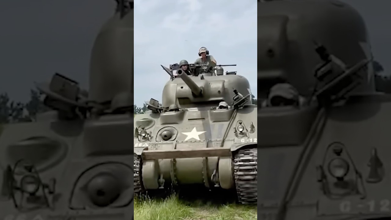 Drive Tanks Owns The Last Firing Sherman Tank ft. The Fat Electrician | Unsubscribe Podcast #shorts