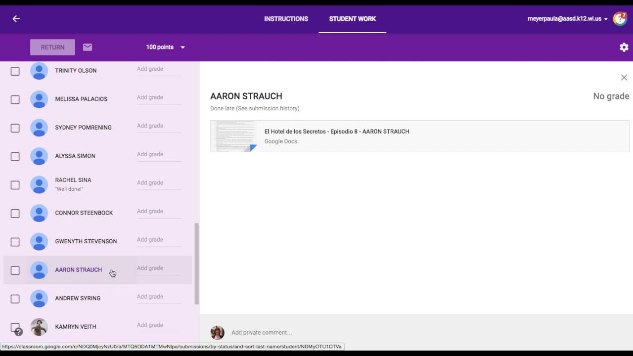 Private Comment In Google Classroom Youtube