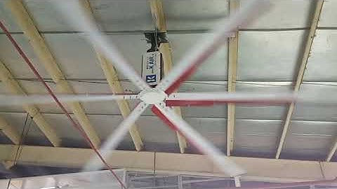 KIỀU PHÚ - Thi công lắp đặt quạt trần công nghiệp hvls - K AIR tại KCN Tân Tạo Hồ Chí Minh