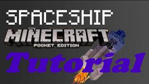 ✔How To Make a RocketShip/SpaceShip In Minecraft Pe 0.15+