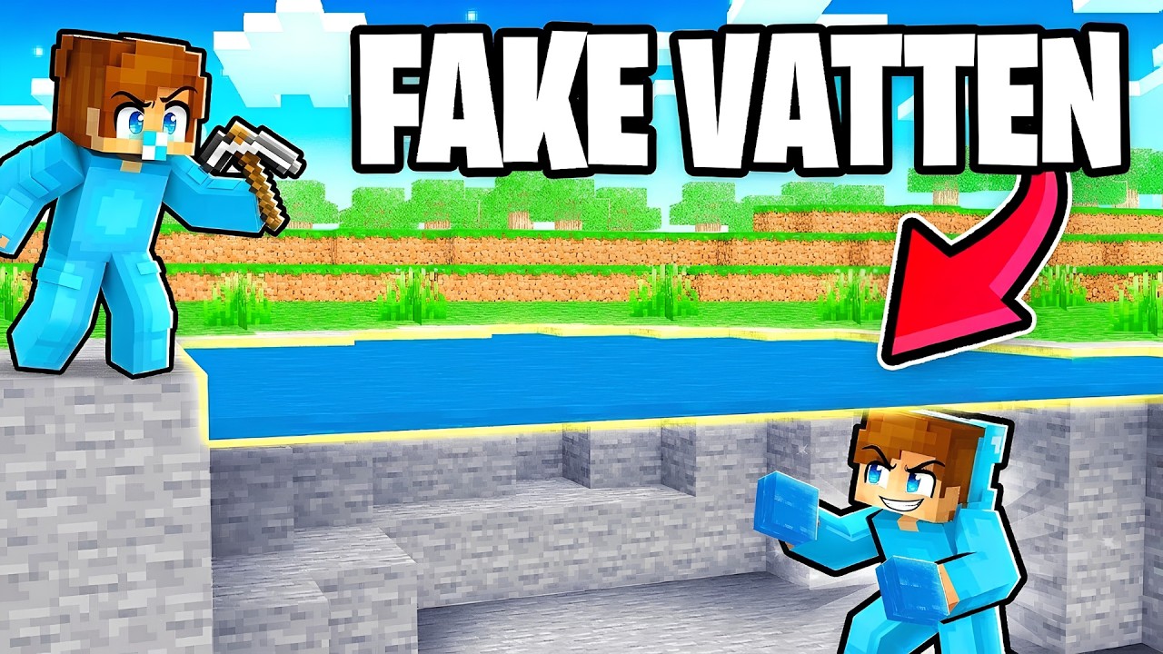 Jag Prankade Mina Vänner Med FAKE BLOCK I Minecraft!