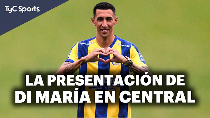 La EMOCIONANTE PRESENTACIÓN de DI MARÍA en ROSARIO CENTRAL 🥹 "ESTO es MÁS que TODO lo que HICE" 🔵🟡