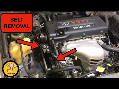 Video: ¿Cómo se cambia una correa serpentina en un Toyota Camry 2003?
