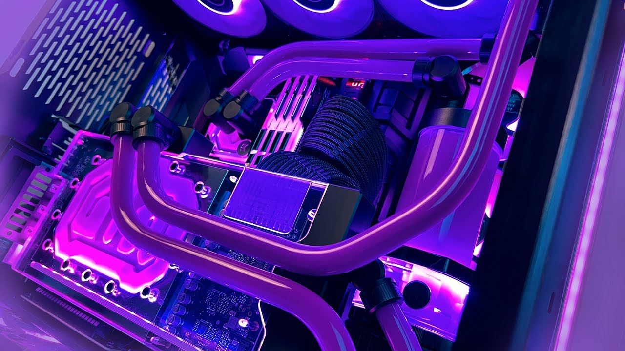 ULTIMATE Water Cooled PC - Purple Edition - YouTube