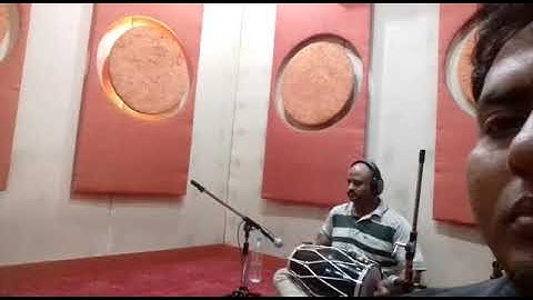 Tabla Dholak dubbing in studio playing by tabla Md Faiz Dholak Chetan Rajbut