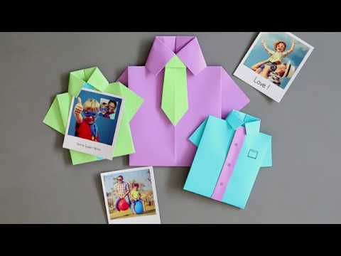 Origami Chemise En Papier Pour Papa Youtube