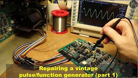 #100: Repairing a vintage pulse/function generator (part 1)