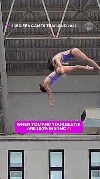 Locked in and ready to tumble — these divers wowed with their poetry in motion! 🤸‍♂️✨ #SEAGames2025