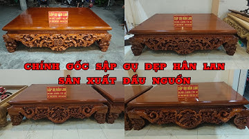 Báo Giá 4 Mẫu Sập Gỗ Gụ Lào Hoàn Thiện Đẹp Đẳng Cấp Nhất Năm 2023 Tại Sập Gụ Đẹp Hân Lan #sapgu