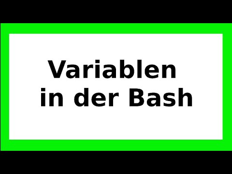 Linux Bash und Variablen setzten Systemweit export