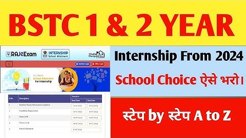 bstc 1st  & 2nd year 2024 | bstc 1St & 2nd year interenship form kaise bhare | #interenship2024