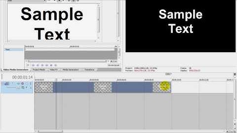 Sony Vegas for Beginners: Fade Out Text