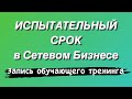 «ИСПЫТАТЕЛЬНЫЙ СРОК» В СЕТЕВОМ БИЗНЕСЕ -  27.09.2018