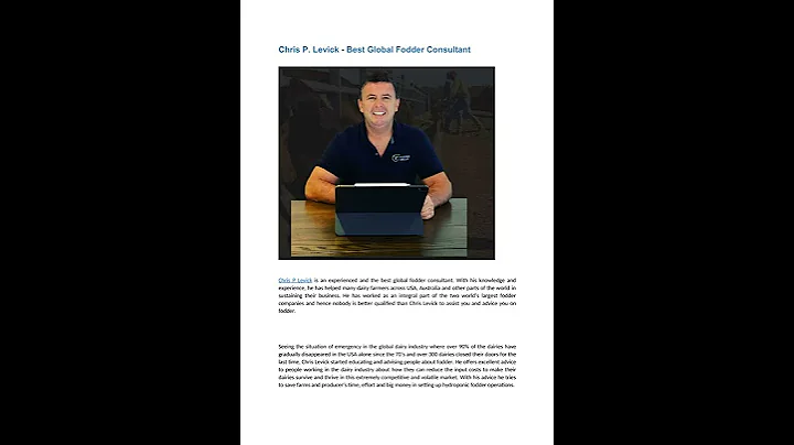 #ChrisPLevick - Best Global #Fodder #Consultant