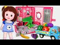 Baby Doli and mart shopping and beauty room