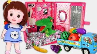 Baby Doli and mart shopping and beauty room by ToyPuddingTV 298,996 views 3 years ago 8 minutes, 24 seconds