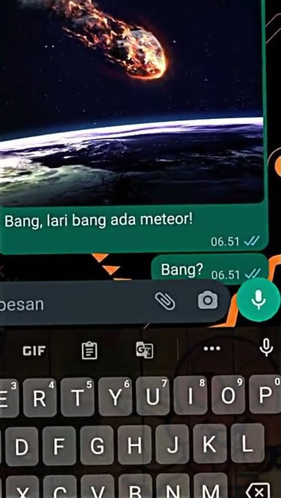 Bang Lari Bang Ada Meteor!😑🗿#memes #shorts #meteor