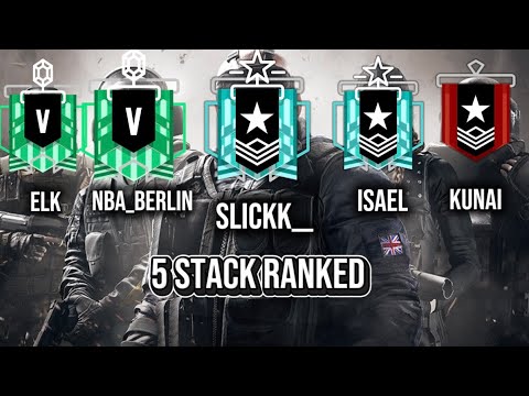 3 Stack R6 5 Stack Ranked PC- (Rainbow Six Siege X) - YouTube