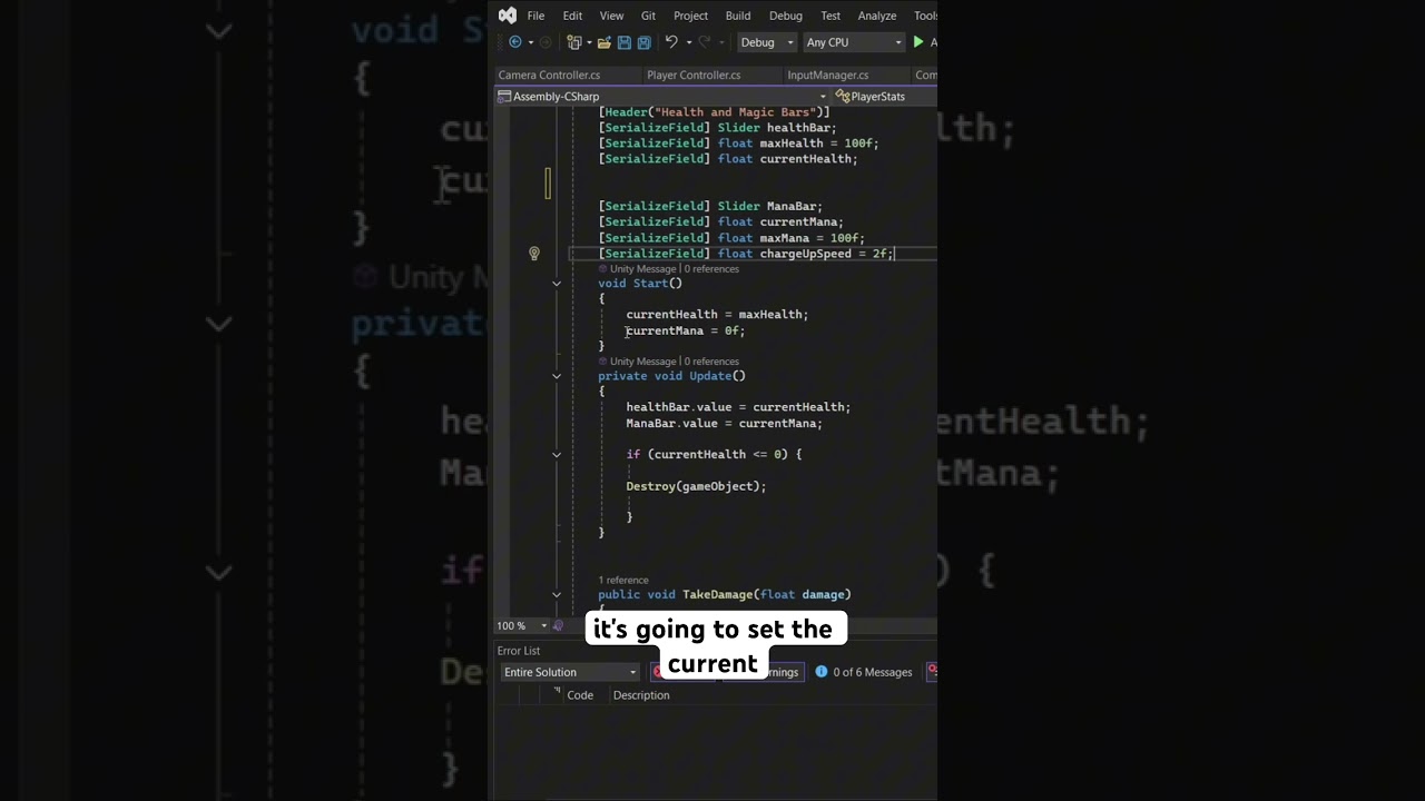 How I added a MANA BAR to my UNITY GAME as a BEGINNER! 